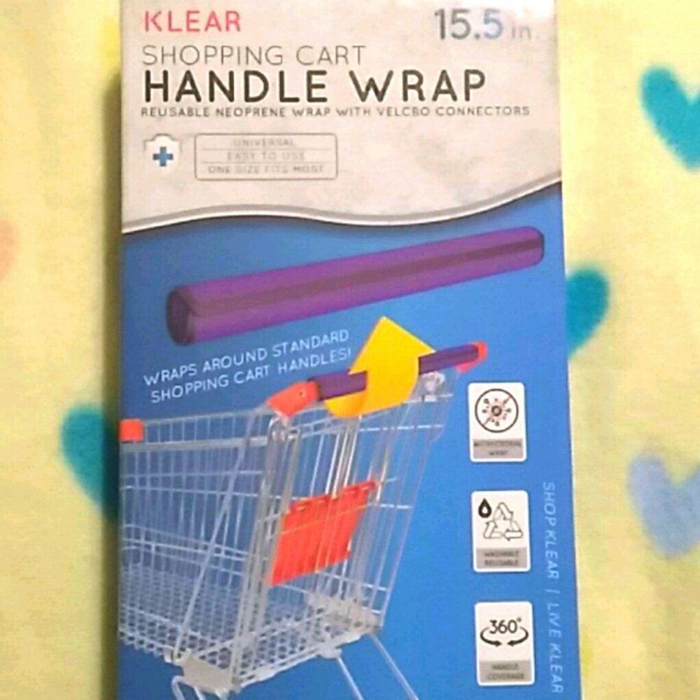 Shopping cart handle wrap